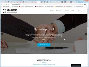 Fabrika Sajtova - profesionalna izrada sajtova - naš sajt Advokat Krajnović