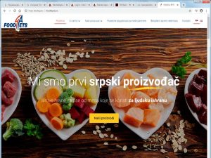 Fabrika Sajtova - profesionalna izrada sajtova - naš sajt Food 4 Pets