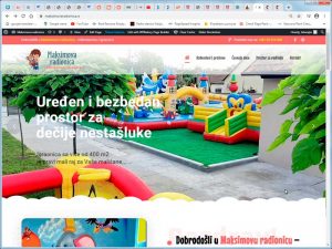 Fabrika Sajtova - profesionalna izrada sajtova - naš sajt Maksimova radionica