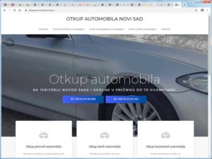 Fabrika Sajtova - profesionalna izrada sajtova - naš sajt Otkup automobila Novi Sad